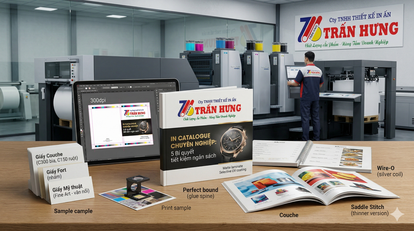 quy trình đặt in hộp giấy 5 bước tại xưởng Trấn Hưng
